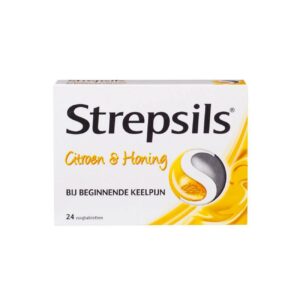 Strepsils Citroen & Honing Zuigtabletten (24 Stuks)