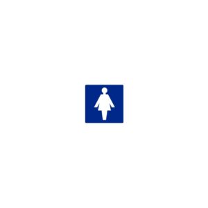 Pictogram Sticker Dames 100x100mm