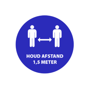 Pictogram Sticker Houd 1,5 M Afstand 200mm