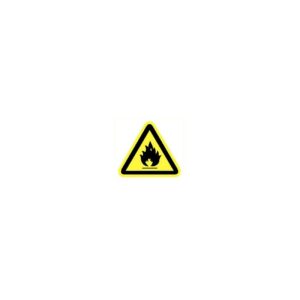 Pictogram Sticker Ontvlambare Stoffen 50mm