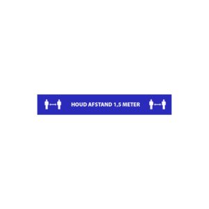 Vloersticker Rechthoekig “houd Afstand 1.5m” 100x15cm