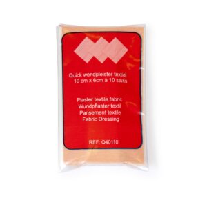 Quick Wondpleisters Textiel 10 Cm X 6 Cm (10 Stuks)
