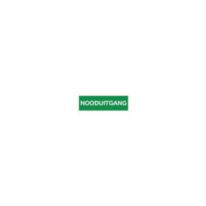 Pictogram Bord Nooduitgang 120x310mm