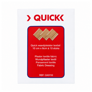 Quick Wondpleisters Textiel 10 Cm X 6 Cm (10 Stuks)